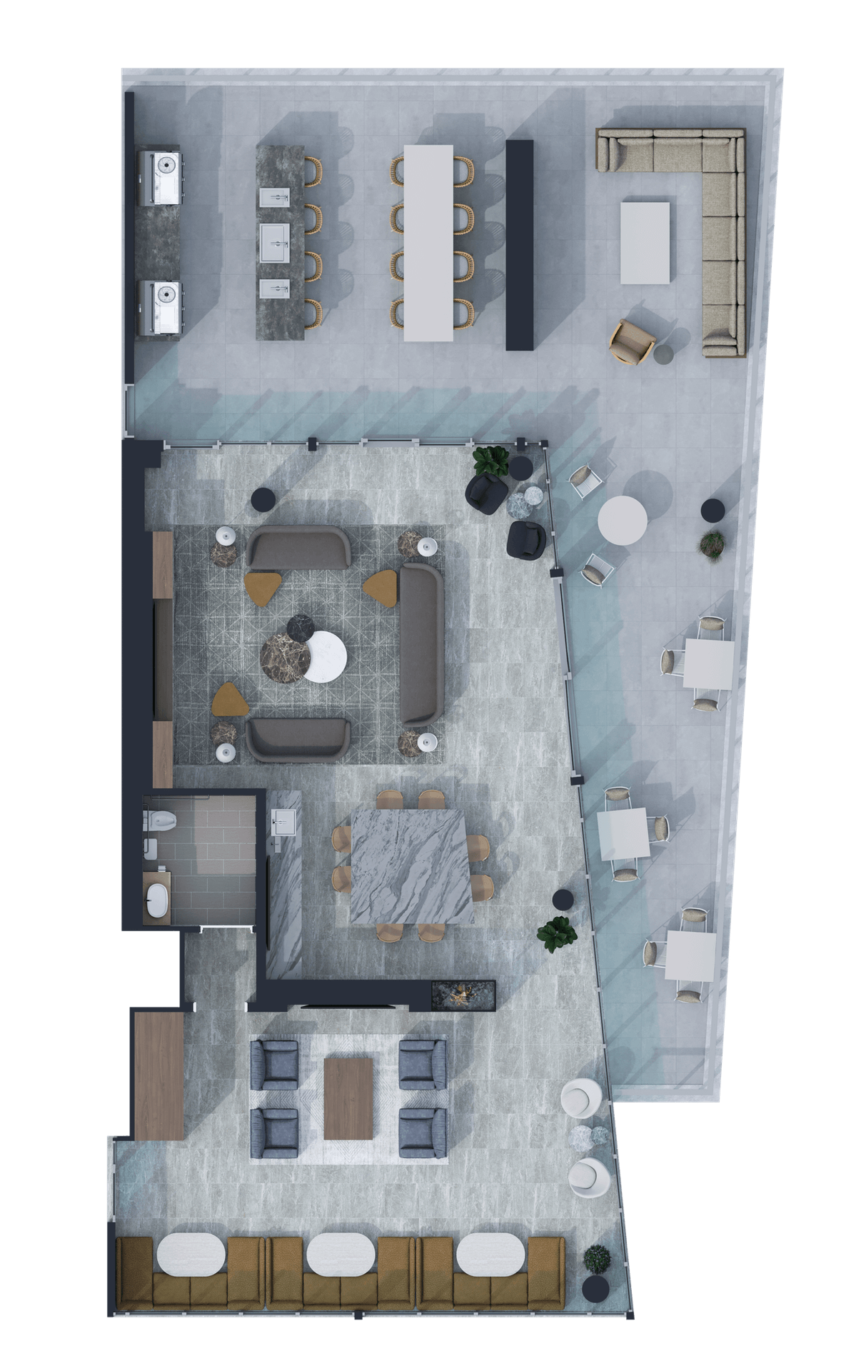Fulton Market Level 31 | Cloud Lounge floor plan