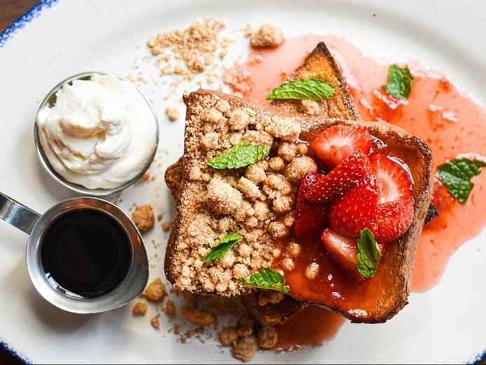 French toast from Beatrix restaurant in Chicago